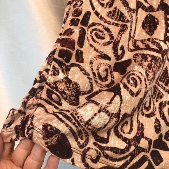 NWT DEX Women's Tank  Top Aztec Wine/Salmon Ladies Lg - Picture 6 of 16